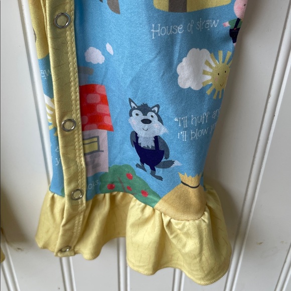 PETE + LUCY THREE LITTLE PIGS LITTLE GIRLS ROMPER SIZE 18-24 MONTHS - Picture 5 of 6